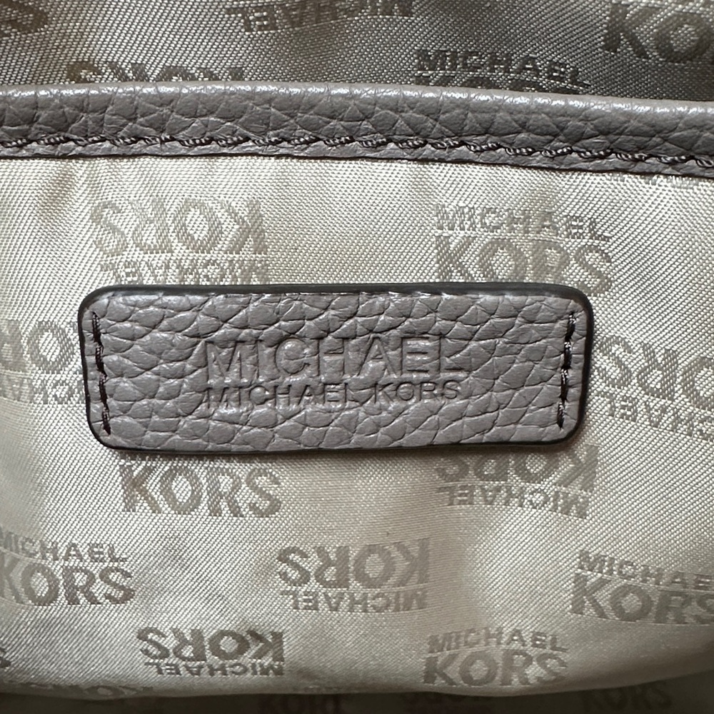 Michael Kors Brooklyn cinder gray Crossbody Bag with Tassel - Picture 11 of 13